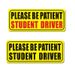 reflective student novice driver warning stickers car stickers please be patient STUDENT DRIVER_voghion.com