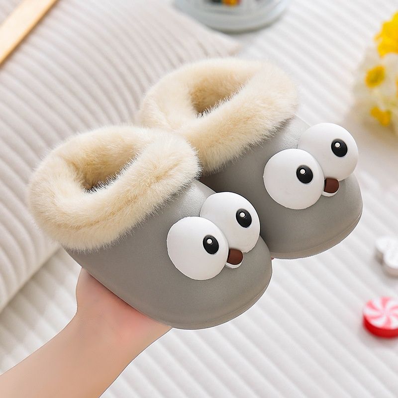 ToyPulse ToyPulse 2025 Nuovo stile Pantofole in cotone per bambini con fodera interna staccabile Calde scarpe morbide e pelose lavabili_voghion.com