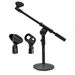 5 Core Desk Microphone Stand Black • Adjustable Height Extendable Boom Arm • Table Mic Holder w Round Base Anti Slip Pad • Universal Mic Clip and 3/8'_voghion.com