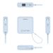 Pisen Eingebautes Kabel PD 22,5 W Schnelllade-Powerbank Mini Kompaktes tragbares Ladegerät Geschenkanpassung_voghion.com