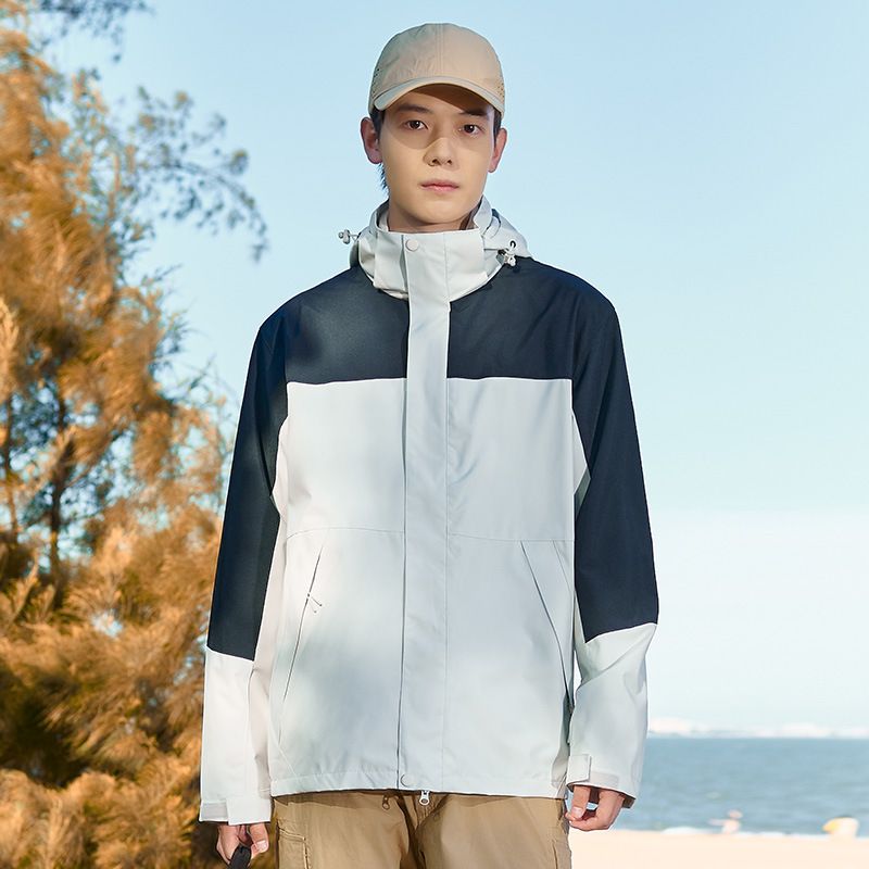 Jaqueta impermeável, à prova de vento e conversível 3 em 1 para homens e mulheres - Agasalho removível para esqui e caminhada com forro de lã_voghion.com