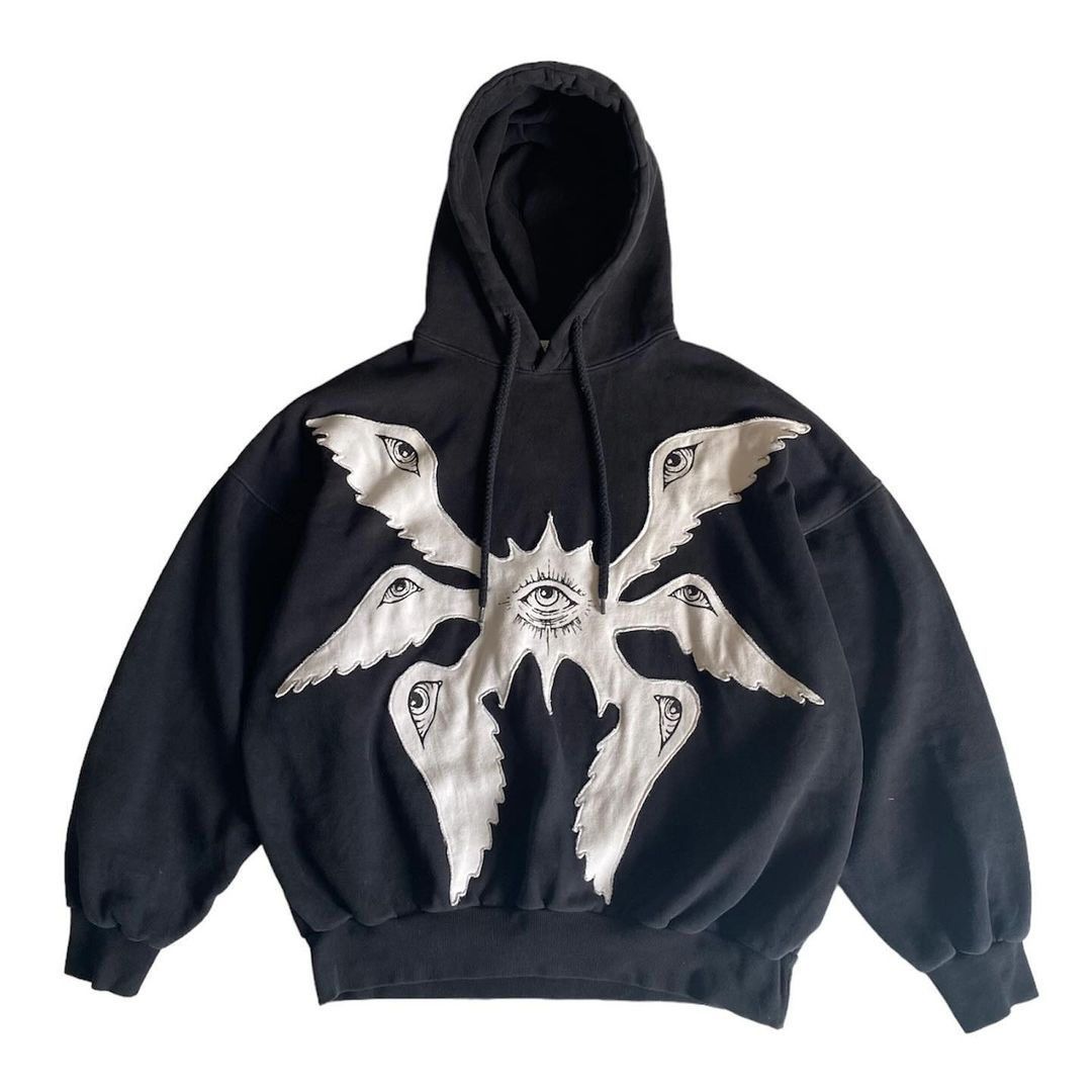 Herrenbekleidung Collage Devil Pattern Street Fashion Persönlichkeit Design Lockerer Pullover Unisex Kapuzenpullover_voghion.com