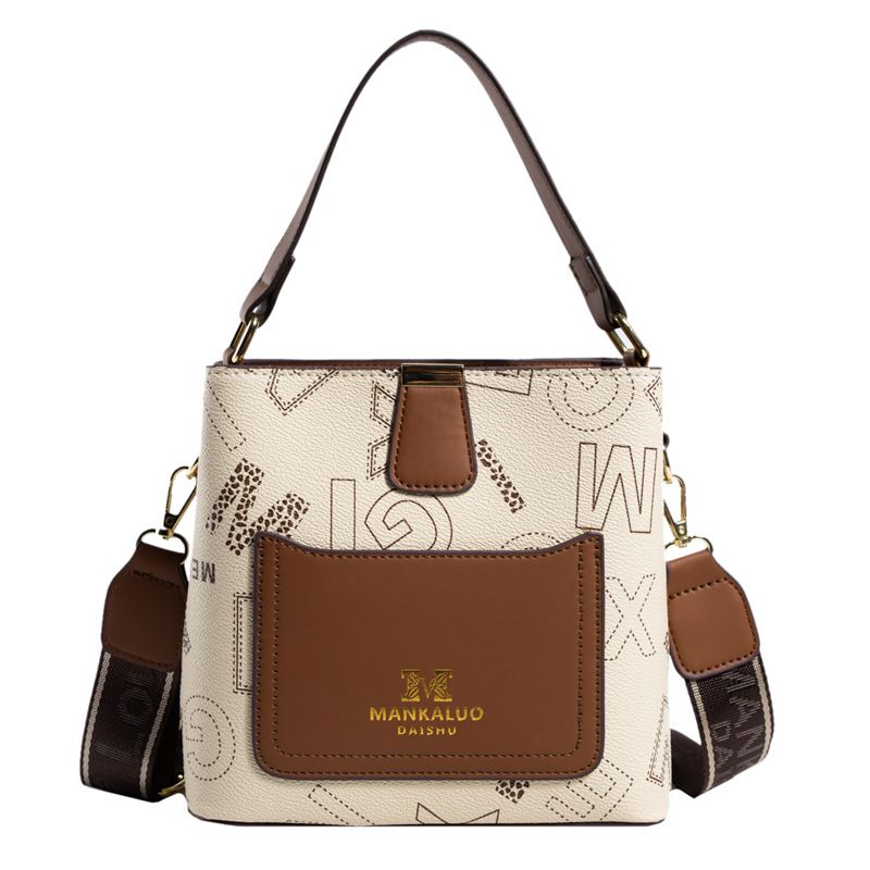 New Bags Women's Bags Bucket Bags Fashion Hot Style Large Letter Handbags Street Large Capacity Single Shoulder Cross-body Bags_voghion.com
