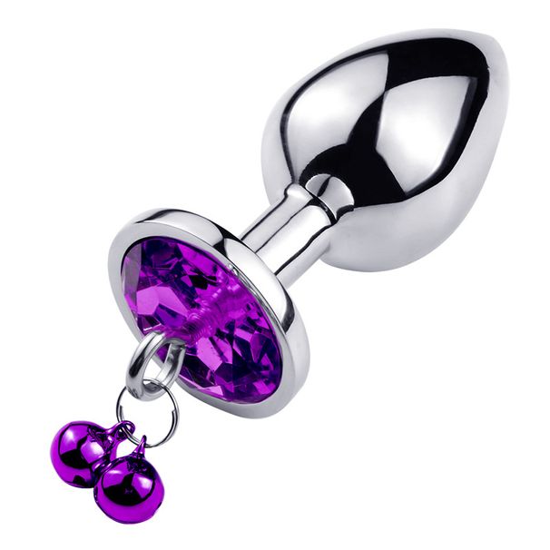 Perles en acier inoxydable, plug anal avec anneaux en cristal, gode insérable, jouets intimes pour hommes et femmes, petite taille_voghion.com
