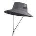 Cappello da sole a tesa larga da uomo - Cappello da esterno ad asciugatura rapida UPF 50+ per ciclismo, escursionismo e pesca_voghion.com