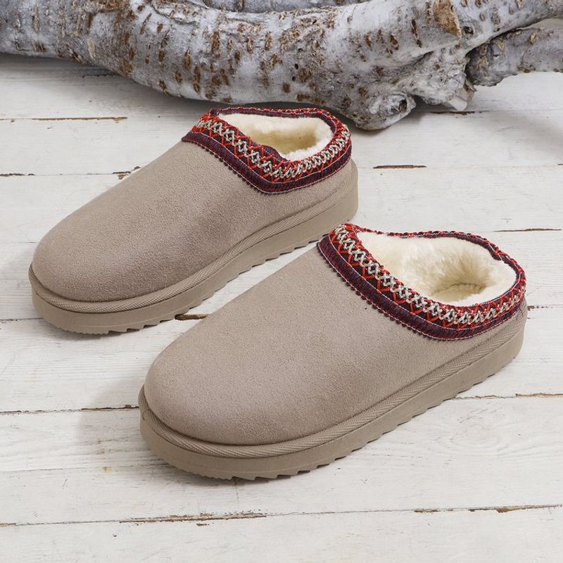 Pantofi dama dantela moda etnica cizme de zapada plus marime pantofi dama pantofi din bumbac captusit_voghion.com