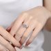Light Luxury Pure Silver with Micro Setting Six Claw Half Wall Jiangshan Mosang Stone Ring for Women's and Wedding_voghion.com
