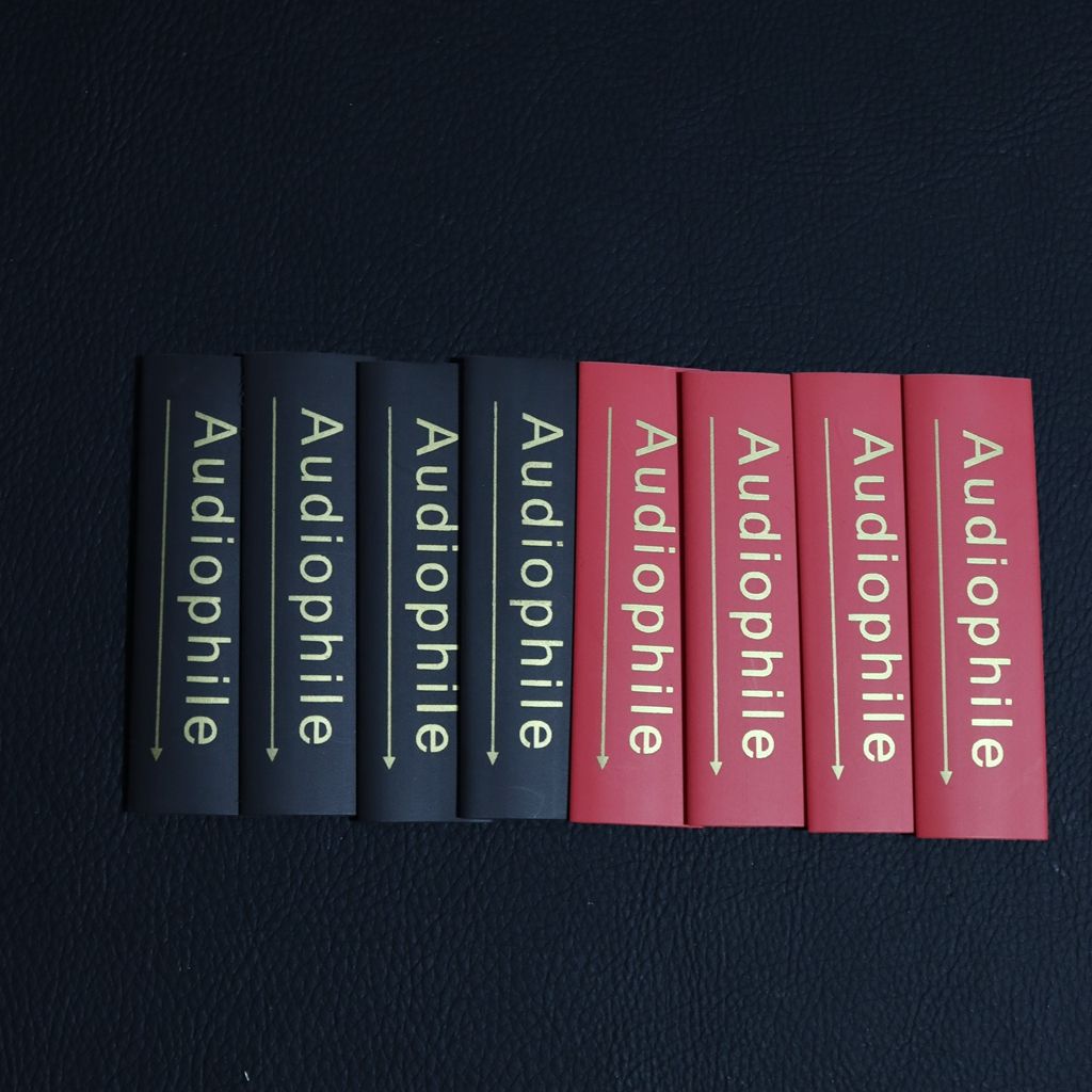 16 τεμάχια ετικέτα aduiophile για καλώδιο ήχου HiFi με μόνωση διαμέτρου 7-14 mm, καλώδιο ηχείου, σωλήνα συρρίκνωσης υψηλής ποιότητας_voghion.com