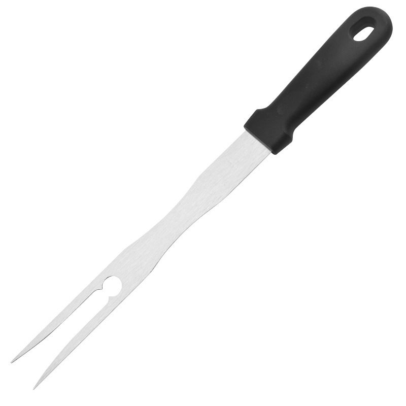 Set di utensili per barbecue in acciaio inossidabile - Utensili da cucina per esterni da 5 pezzi per grigliare, girare e servire con manici antiscivolo_voghion.com