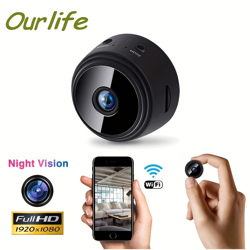 Mini WiFi Camera With HD Remote Viewing Via Mobile App_voghion.com