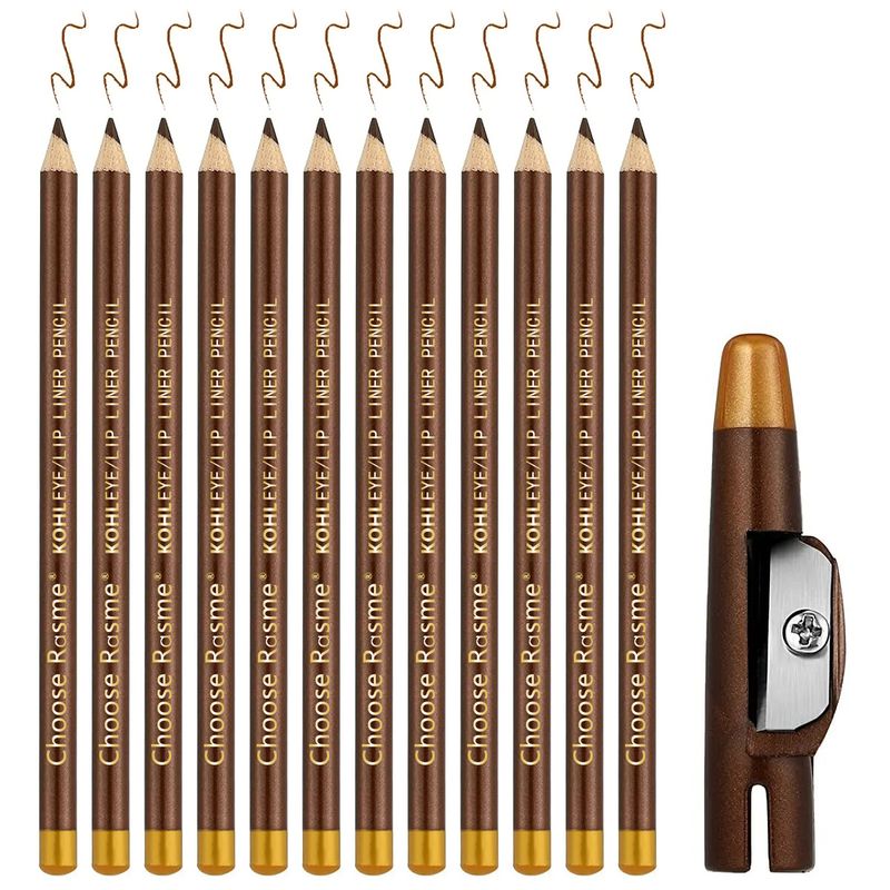 hot selling eyebrow pencil with pencil sharpener, matte, waterproof, sweat proof, non smudged, bagged eyeliner and beard liner_voghion.com
