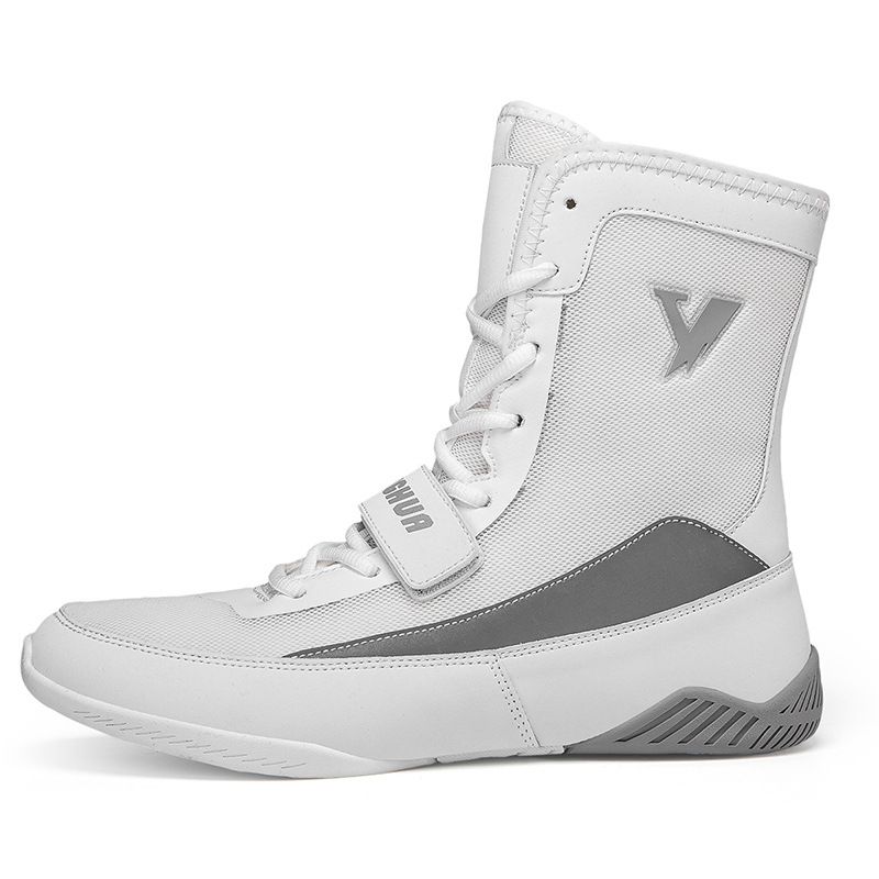 Herenschoenen Nieuwe Heren High Top Ademende Antislip Training Worstelschoenen Lichtgewicht Slijtvaste Boksschoenen_voghion.com