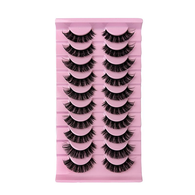 Ten pairs of explosive spot 3D three-dimensional multi-layer stage hybrid female curling false eyelashes_voghion.com