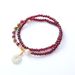 Natural Garnet Safety Clasp Elastic Bracelet Pink Tourmae Gift Net Red Same Style_voghion.com