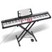 VEVOR 88 Key Digital Piano Keyboard Semi Weighted Electric Portable With Stand_voghion.com