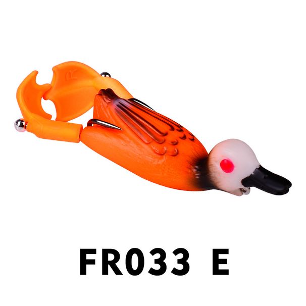 10 Colors Floating Duck Thunder Frog Bionic 9cm Flippers Lure 11g Rotating Tractor Fishing Bait_voghion.com