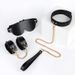 BLACKWOLF BDSM Sets Bondage Leather Set For Restraint Fetish Handcuffs Collar Gag Whip Erotic Accessories Couples Adult_voghion.com