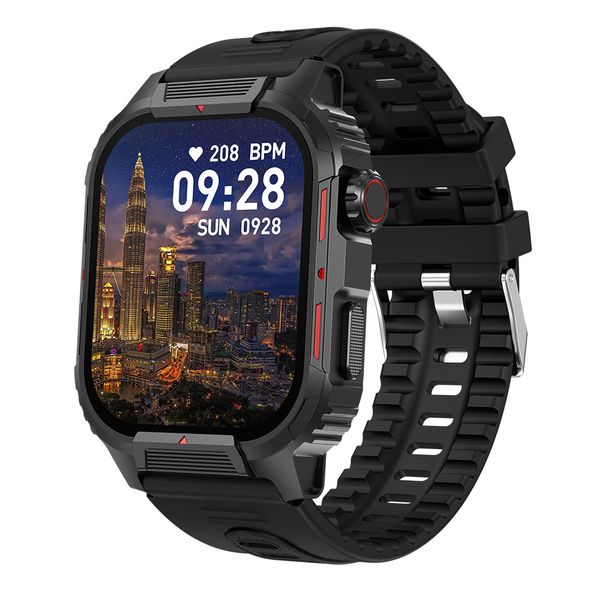 ZW47 Smartwatch met Bluetooth-bellen, hartslag- en bloeddrukmeter, fitnesstracker voor mannen en vrouwen - zwart/goud/zilver_voghion.com