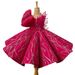 Kinderkleidung Kinder Rose Red Kleid Unregelmäßiges Design Prinzessin Kleid Pailletten Tutu Performance Kostüm_voghion.com