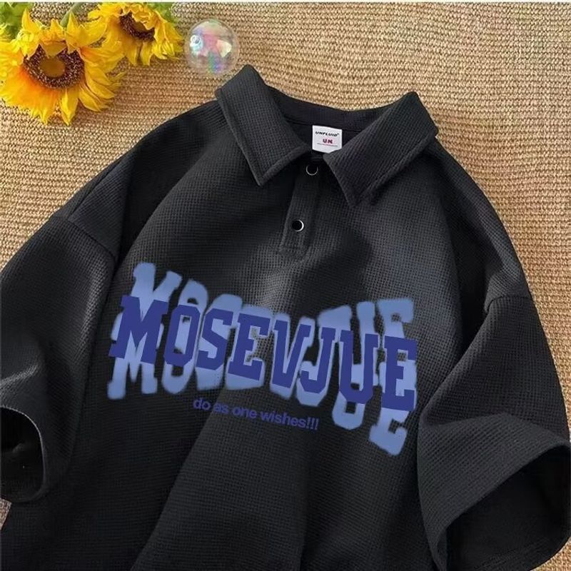 Men's Clothing Summer printed short-sleeved T-shirt men's casual  round neck 2024 new trendy half-sleeved versatile tops_voghion.com