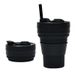 Folding Cup Outdoor Travel Convenient Straw Folding Water Cup Silicone Collapsible Cup_voghion.com