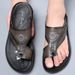 Lässige Flip-Flops für Herren, rutschfeste Sommersandalen für den Außenbereich mit doppeltem Verwendungszweck, Hausschuhe aus ultrafeinem Sperrholz, Sandalen und Sandalen für Herren_voghion.com