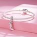Rosa High Heels Anhänger Charm, Sterling Silber Charm Perlen_voghion.com