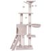 56 Inch Condo Scratching Posts Ladder Cat Play Tree_voghion.com