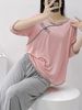 Pigiama da donna estivo, stile nazionale, sottile, semplice, con maniche a cinque quarti, vestibilità comoda, taglie forti, per donne grasse, 2-150 kg_voghion.com