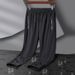 Plus Größe Sommer Ice Silk Männer Jogger Jogginghose Hohe Elastizität Schnell Trocknend Lässig Gerade_voghion.com
