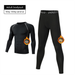 Conjunto de corrida de inverno masculino com camada de base térmica forrada de lã, camisa de compressão de secagem rápida, esportes, fitness, treinamento de esqui_voghion.com