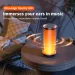 QERE HF33 Mini Portable Wireless Outdoor Subwoofer With Led Flashing Colorful Metal Bass Speaker_voghion.com