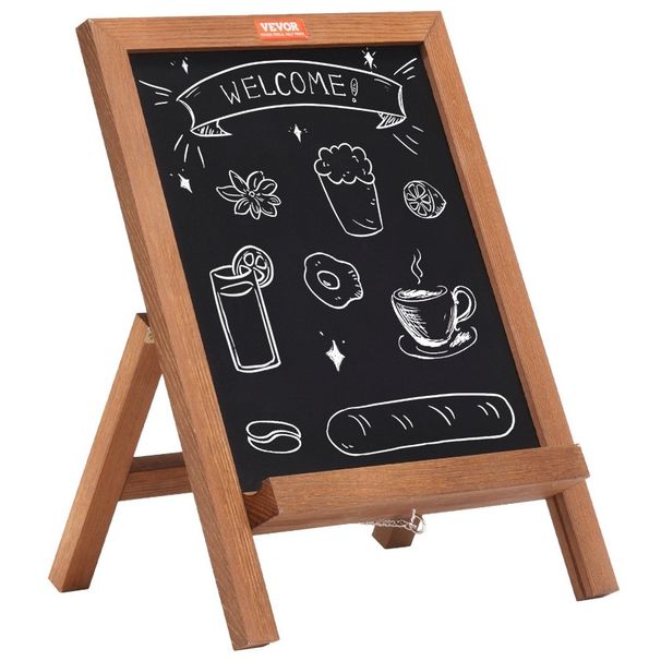 Board Wooden Vintage Framed Memo Signs Board Tabletop Magnetic Chalks Sign B Message Rustic Freestanding Chalkboard Chalk With_voghion.com