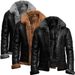 Men’s Faux Shearling Jacket – Winter Bomber Coat With Plush Lining & Suede-Like Finish (S-5XL)_voghion.com