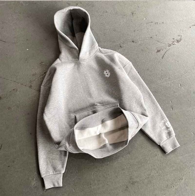 Herrenbekleidung Herren Cross Border Neue Modemarke Y2K Pullover Sweatshirt Dreidimensionales Perlenbuchstaben-Sweatshirt Modemarke_voghion.com