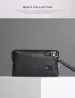 Herren Clutch aus echtem, weichem Leder, Geldbörse, Business-Tasche mit Zahlenschloss, Rindsleder, lässige Handtasche mit großem Fassungsvermögen 250728_voghion.com