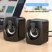 Computer Desktop Speaker Computer Speaker HIFI Stereo Microphone USB Cable Desktop Computer Speaker With LED Light Christmas Gift For Women/Kids/Chi_voghion.com