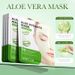 Maschera viso idratante, nutriente e ringiovanente all'aloe vera SADOER in foglio in inglese completo_voghion.com