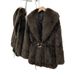 Cappotto vintage in pelliccia sintetica con cintura - Giacca retrò di media lunghezza da donna con collo in pelliccia sintetica (marrone, S/M/L)_voghion.com
