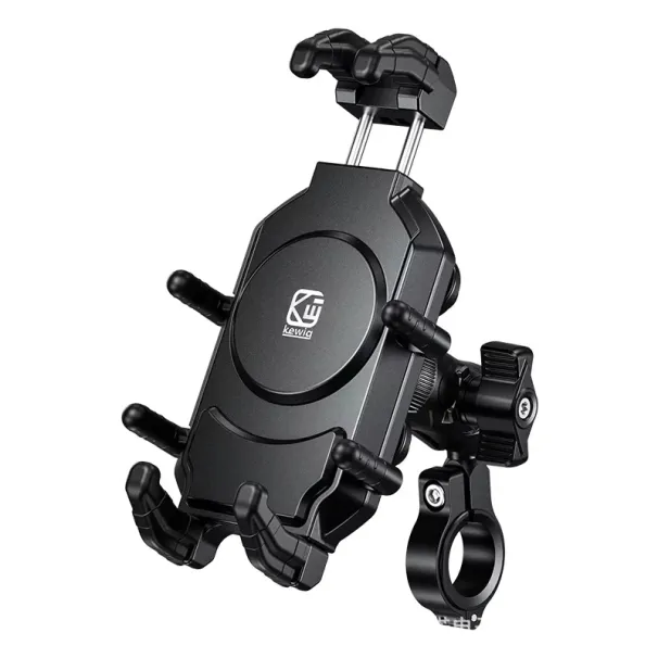 Motorcycle Phone Mount With 15W Wireless 30W USB-C Charger| Anti-Theft Handlebar Holder For IPhone Android Phones_voghion.com