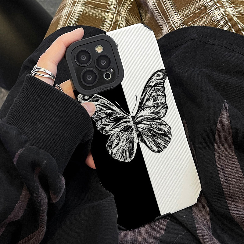Συνδυασμένη πεταλούδα κατάλληλη για iPhone13ProMax Apple 12 niche 14 θήκη κινητού τηλεφώνου 11 high-end XS δημιουργική τάση_voghion.com