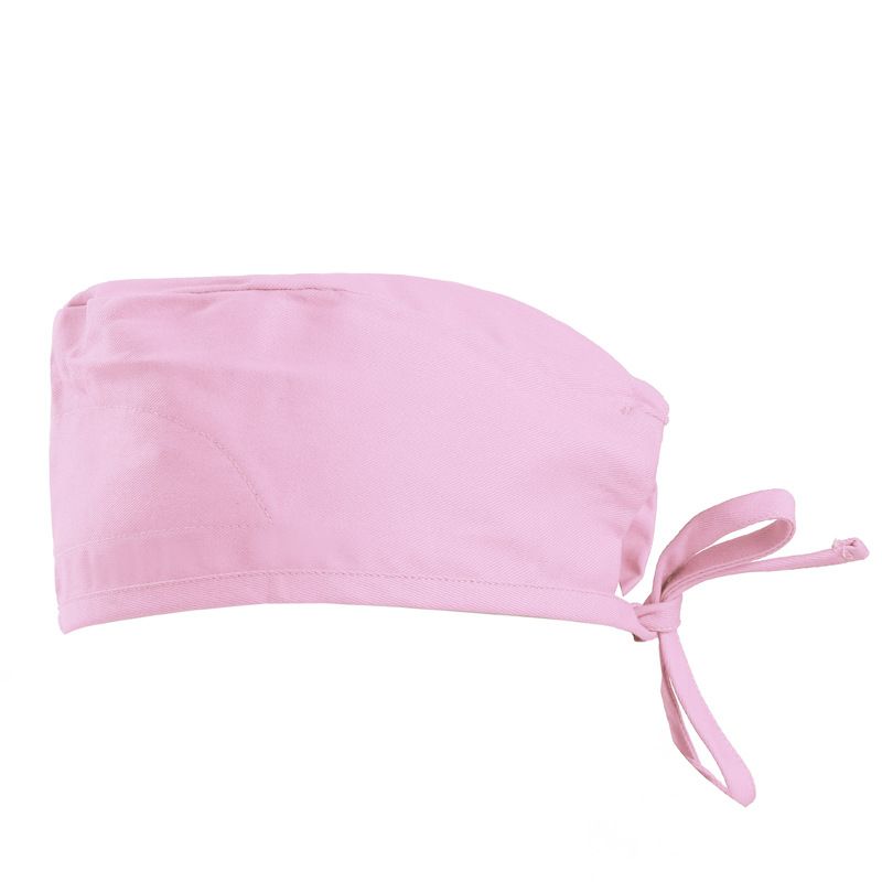 Ren bomull lång hårmössa kirurgisk mössa skrubbmössa kvinnlig arbetsmössa tryckt omvårdnadsmössa med knapp_voghion.com