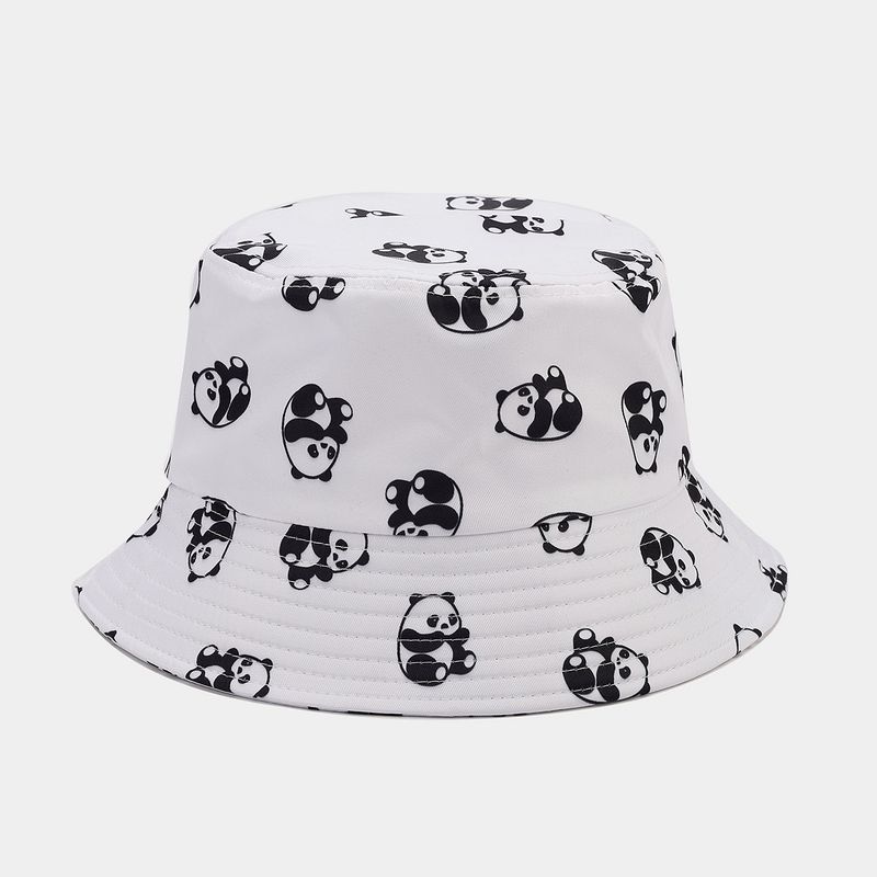 Summer nei léif Panda Volldrock Eemerhut Damenmod villfälteg Outdoor Reesvisier Männer Fräizäit Basinhut_voghion.com