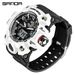 Sporty Digital Analog Watch With LED Backlight, Waterproof, Shockproof, Alarm - Multiple Color Options Creative Multi Function Watch_voghion.com