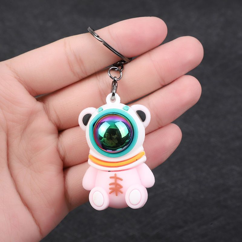 Astronaut bunter Bär Schlüsselanhänger Mode Cartoon niedlich Auto Schlüsselanhänger Paar Zubehör Tasche Anhänger_voghion.com