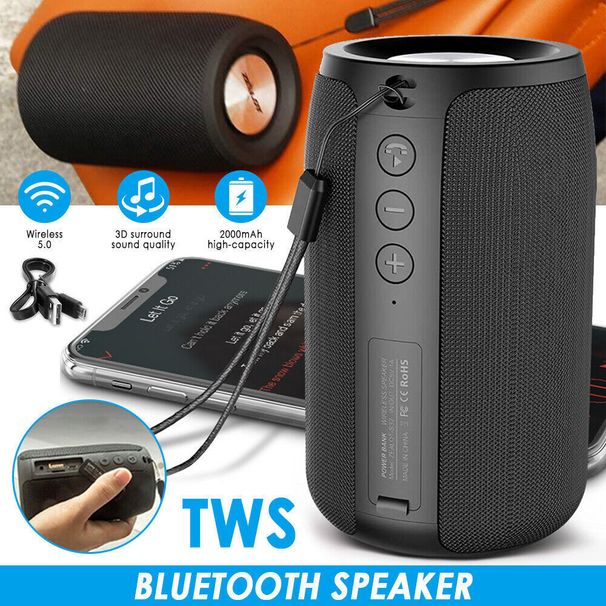 Tragbarer Bluetooth-Lautsprecher mit 3000 W, Subwoofer, starkem Bass, Soundsystem, Party und Mikrofon_voghion.com