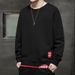 Men’s Layered Look Long Sleeve T-Shirt – Korean Streetwear Pullover, Autumn Essentials, Ribbed Hem Casual Top_voghion.com