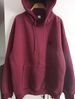 Felpa con cappuccio Spider nuova di zecca, colore bordeaux, stock di fabbrica, tessuto spesso._voghion.com