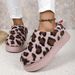 Women's Ankle Boots Low-top Leopard Spot With Thick Soles Shoes_voghion.com
