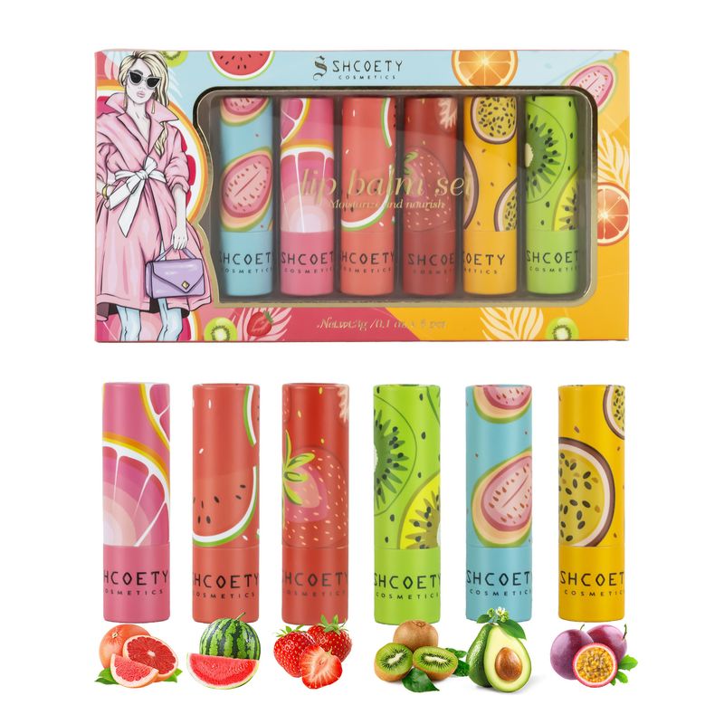 Balsamo per labbra SHCOETY, nuovo balsamo per labbra idratante a lunga durata, rossetto esfoliante, non sbiadisce facilmente, set nude_voghion.com
